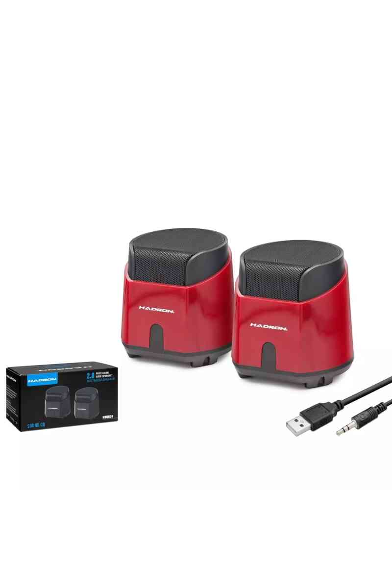 Hadron Hd6024r Bi̇lgi̇sayar Hoparlörü 1.1 8.5*9*9 Cm Kirmizi - Görsel 1