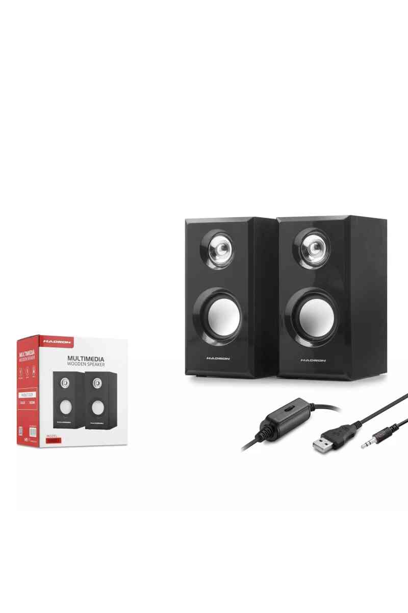 Hadron Hd6052 Bi̇lgi̇sayar Hoparlörü 1.1 7.5*9.4*14.8cm Si̇yah - Görsel 1
