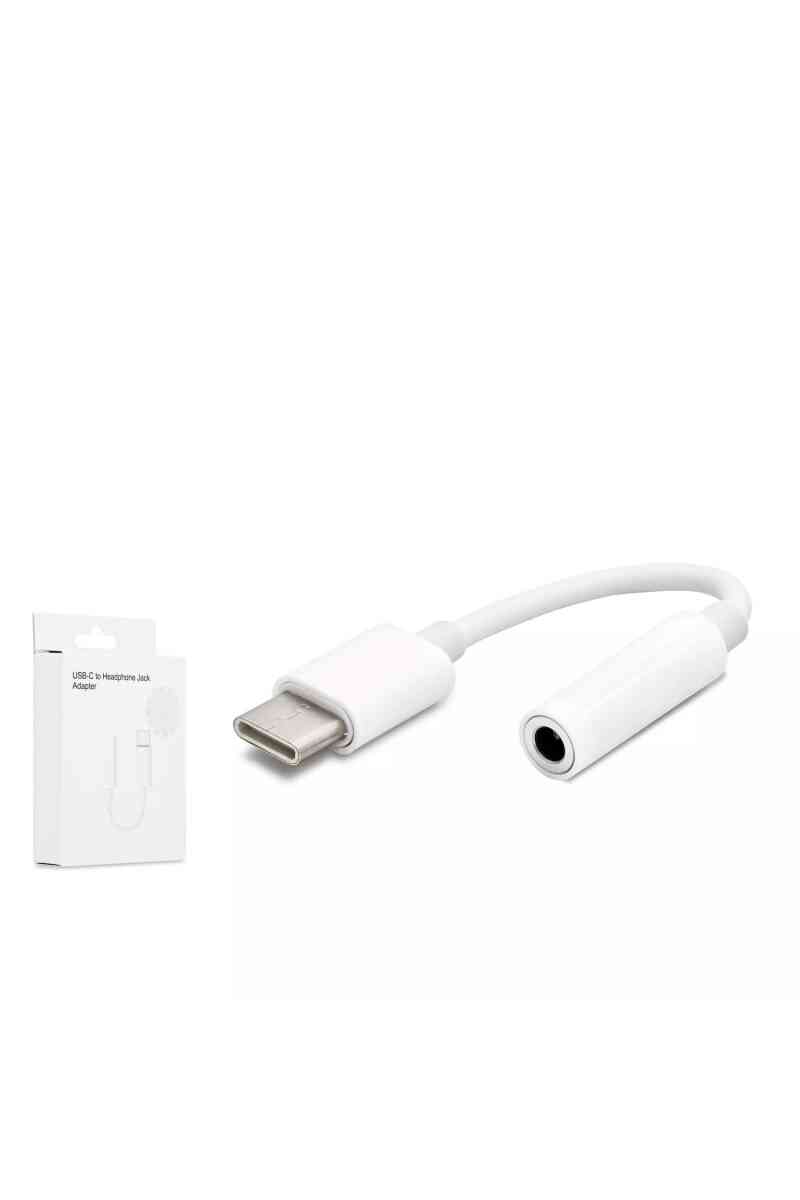 Hadron Hdx1040 Type-c (m) To Aux3.5 (f) Adaptör Beyaz - Görsel 1