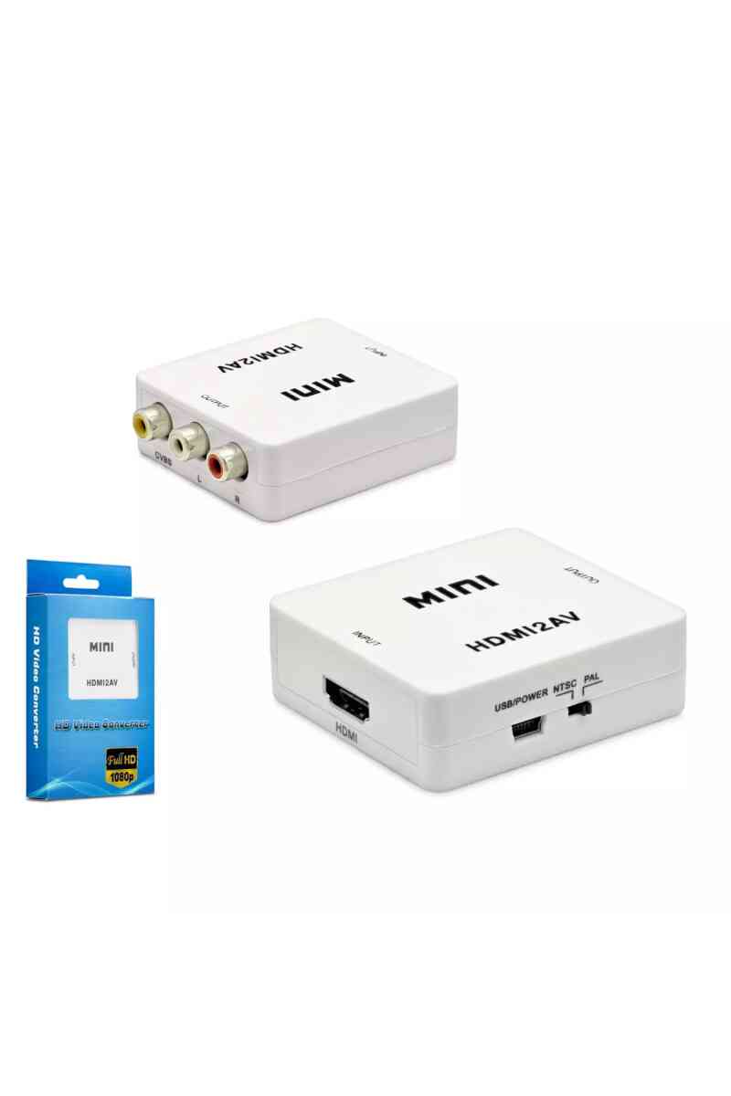 Hadron Hdx1281 Hd Video Convertor Hdmi (in) To Av (out) Beyaz - Görsel 1
