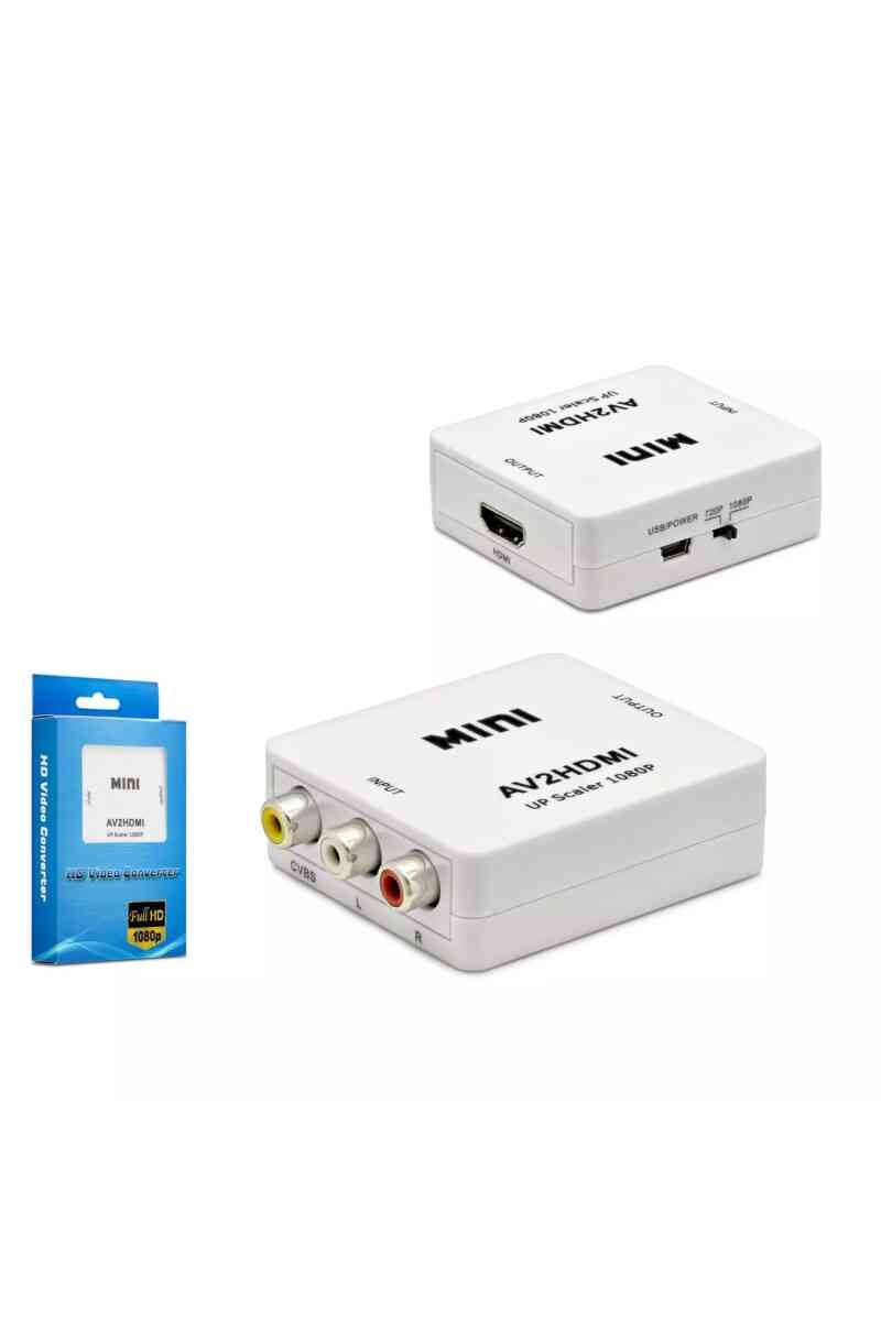 Hadron Hdx1282 Hd Video Convertor Av (in) To Hdmi (out) Beyaz - Görsel 1
