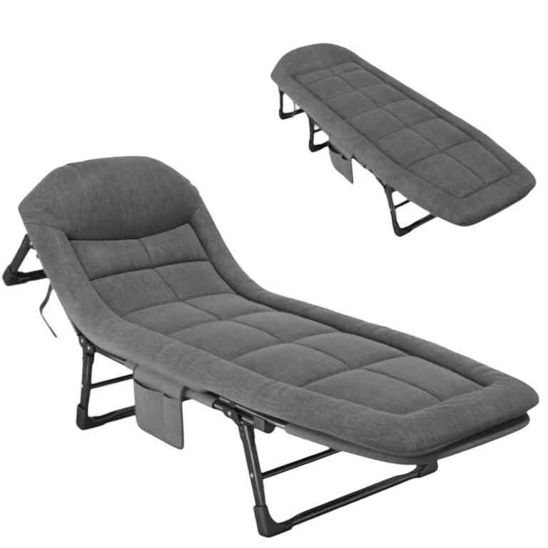 Sunup SN-26975 Taşınabilir Ayarlanabilir 5 Kademe Sünger Kamp Yatak Şezlong (Kazayağı)
