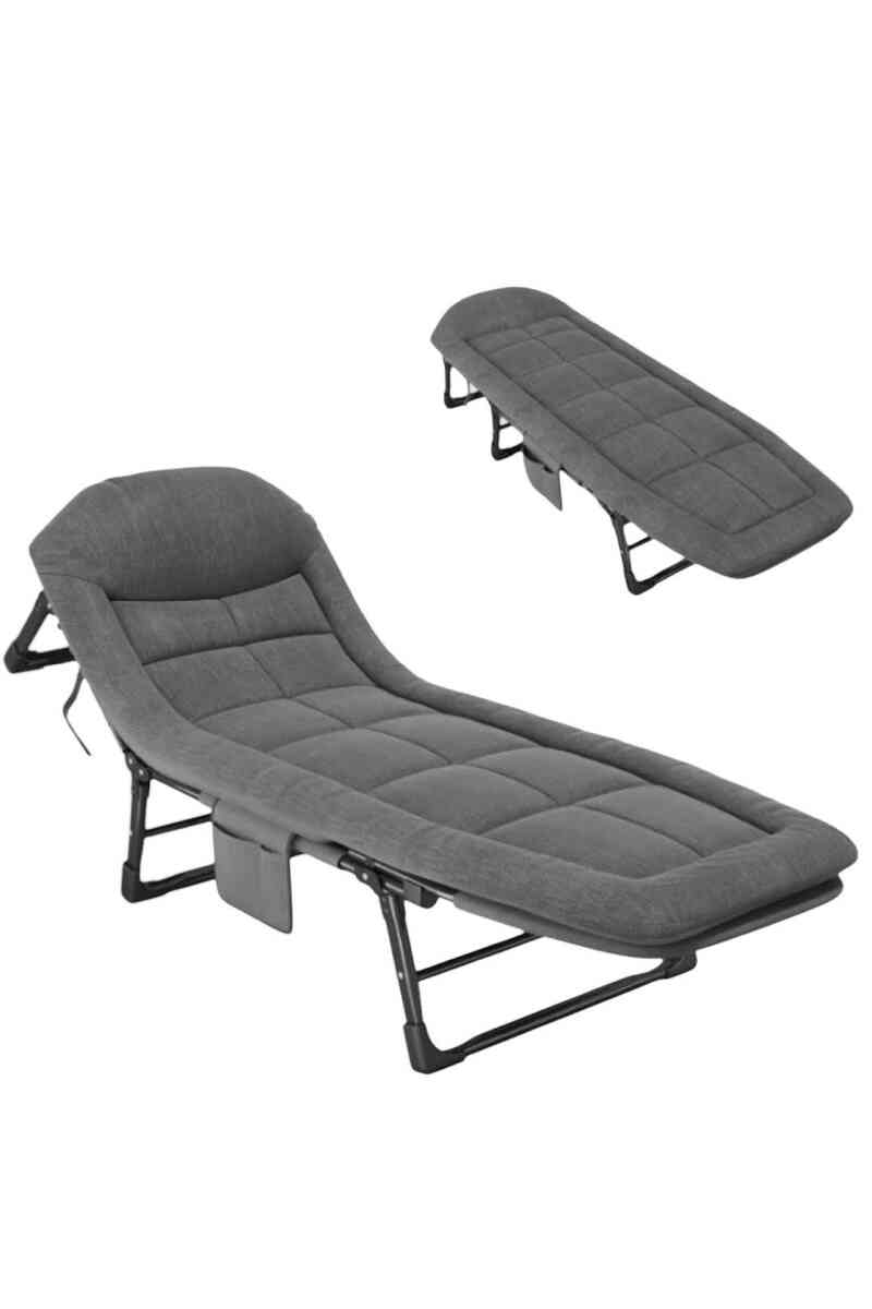 Sunup SN-26975 Taşınabilir Ayarlanabilir 5 Kademe Sünger Kamp Yatak Şezlong (Kazayağı) - Görsel 1