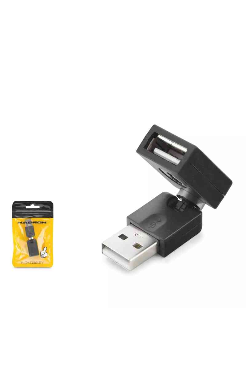 Hadron Hdx1357 Usb (m) To Usb (f) Köşe Aparati - Görsel 1