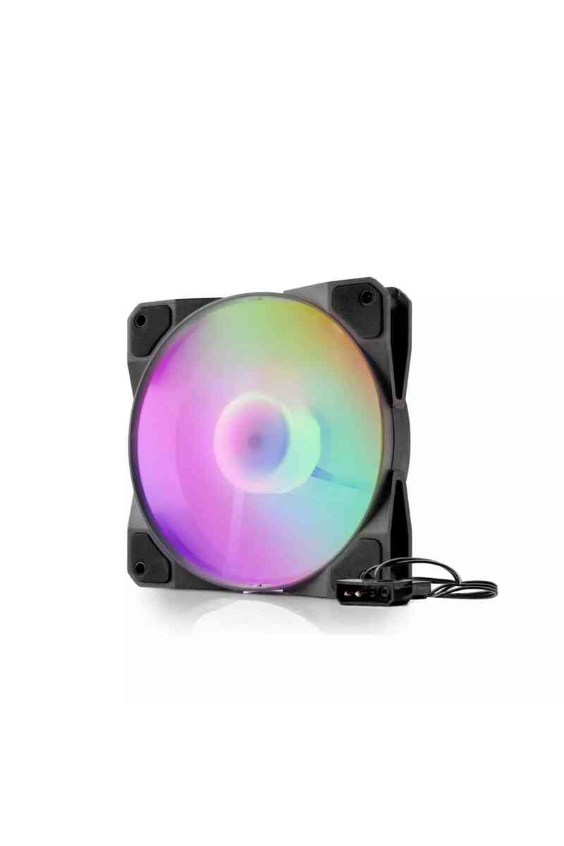 Hadron Hdx1517 Performans Kasa Fani 4pin Rgb 12cm Si̇yah - Görsel 1