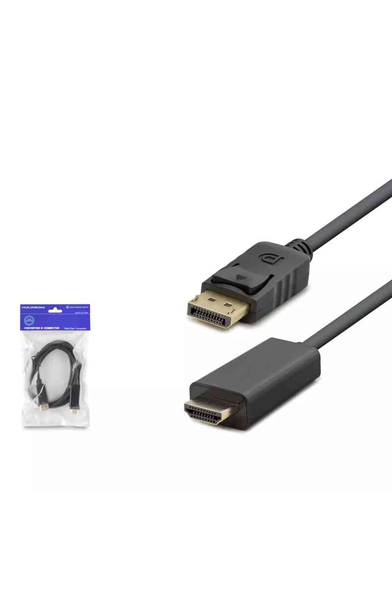 Hadron Hdx7796 Display To Hdmi Kablo 4k 30hz 1.8m Si̇yah - Görsel 1