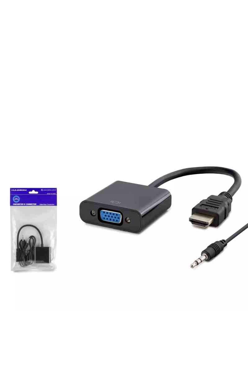 Hadron Hdx7806 Hdmi To Vga(1080p)+ Audio Adaptör Ps4 5v Güç Gi̇ri̇şli̇ - Görsel 1