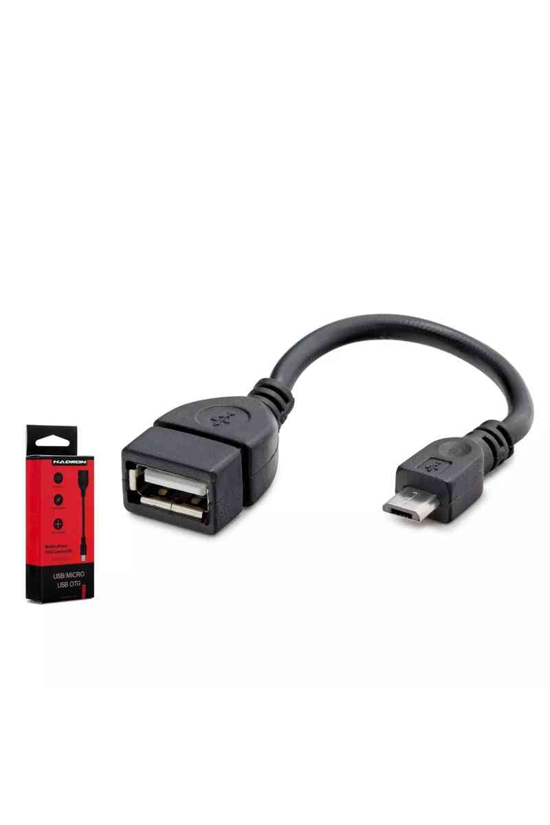 Hadron Hn4590k Micro Usb (m) To Usb (f) Adaptör Otg Kutulu Si̇yah - Görsel 1