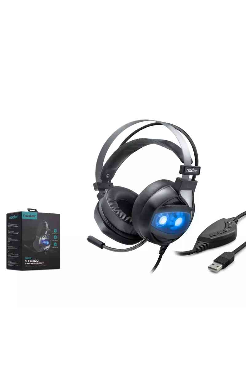 Nodar Nd60 Oyuncu Kulakliği Usb 7.1 Ps4 Led Si̇yah - Görsel 1